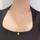 Gold Circle Tassel Necklace