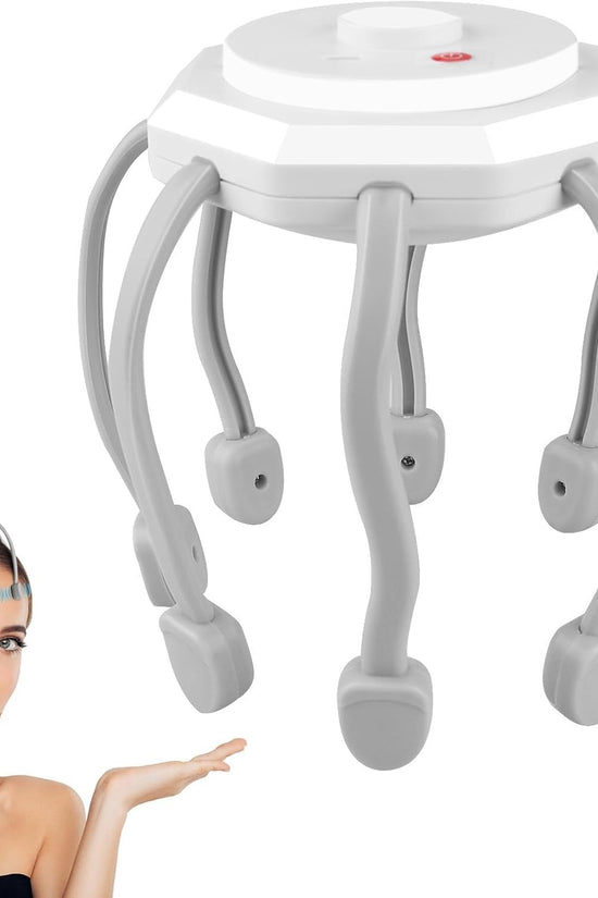Hair Scalp Massager with 8 Vibrating Contacts
