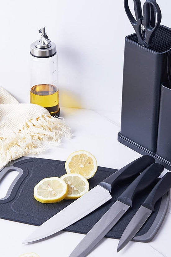 19-Piece Kitchen Utensil & Knife Block Set