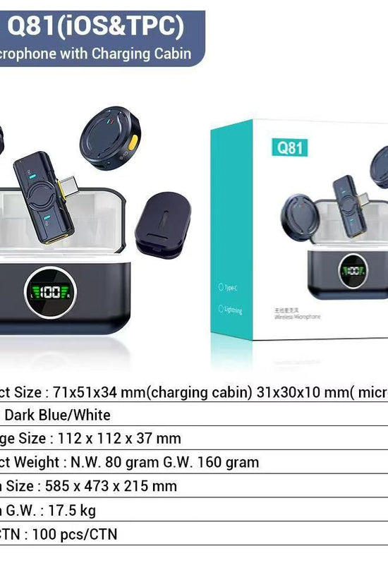 Wireless Microphone With Charging Cabin